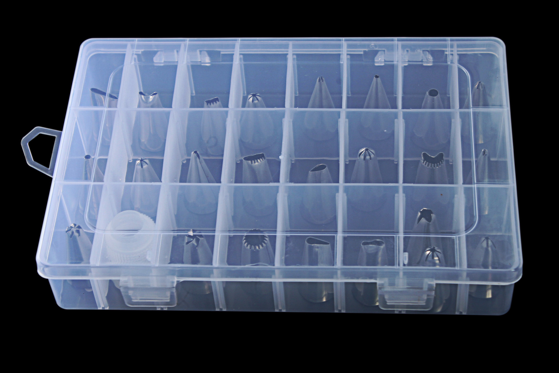 BỘ 24 ĐUÔI BÁNH KEM LÀM BÁNH KEM TẶNG TÚI BƠM KEM SILICONE CAO CẤP - CBDUI24P