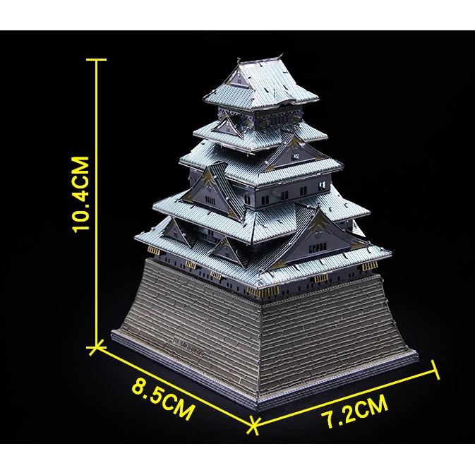 Mô hình lắp ghép kim loại 3d Lâu Đài Osaka
