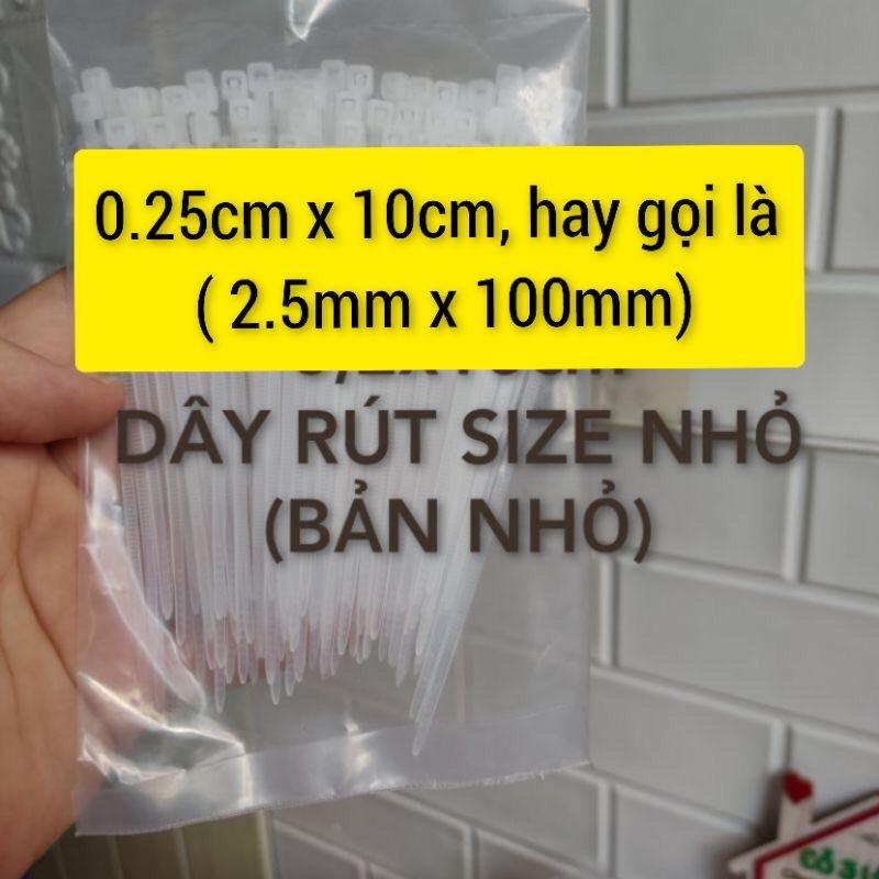 Dây Rút Nhựa - Dây Thít Nhựa Gói 100c Nhiều Kích Thước Đa Năng