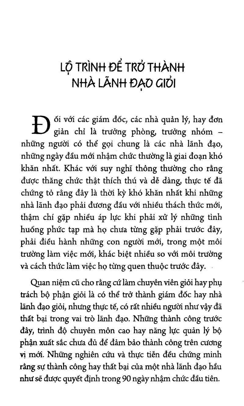 90 Ngày Đầu Tiên Làm Sếp - Bìa Cứng