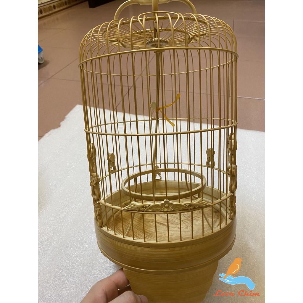 Phụ kiện lồng chim, Cầu dế lồng chim khuyên chất liệu Trúc Cật