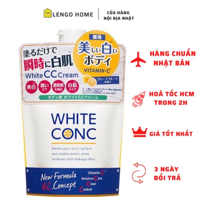 Sữa dưỡng thể trắng da White Conc Body White CC Cream 200g - Hàng nội địa Nhật