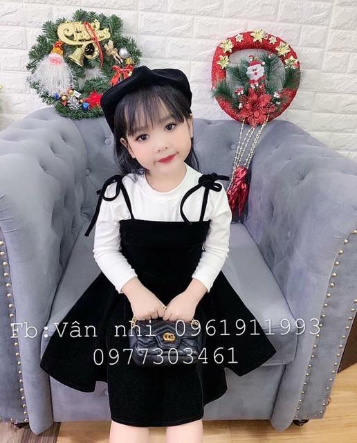 Sét váy nhung bé