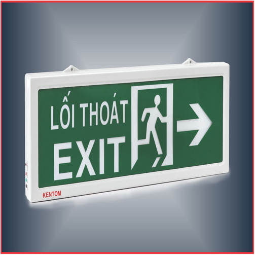 ĐÈN THOÁT HIỂM EXIT LIGHT KT-110 KENTOM (1 MẶT)