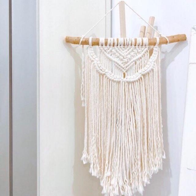 Macrame trang trí size nhỏ - dùng trang trí nhà cửa, nội thất không gian nhà bạn - đủ màu
