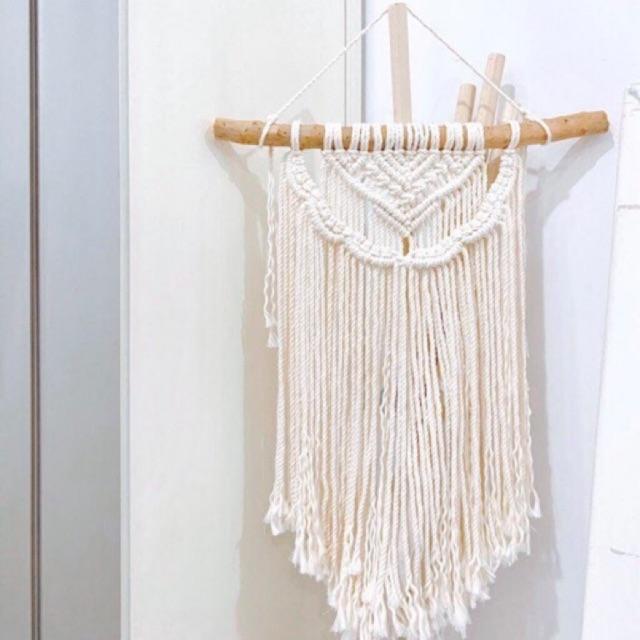  Macrame trang trí size nhỏ - dùng trang trí nhà cửa, nội thất không gian nhà bạn - đủ màu