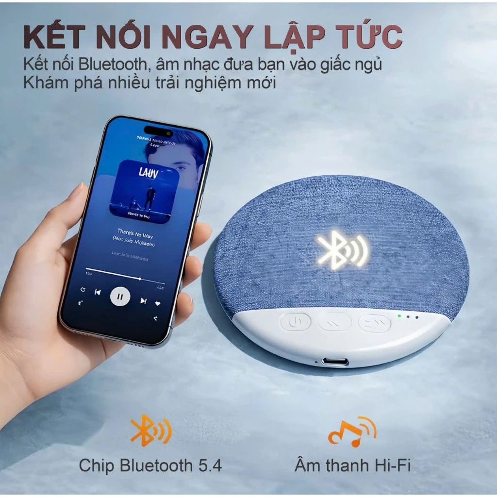 Loa bluetooth đặt ngủ dưới gối X3 Pro Bluetooth 5.4, có tiếng ồn trắng hỗ trợ giấc ngủ, Hẹn giờ + tặng bịt mắt - Hàng nhập khẩu
