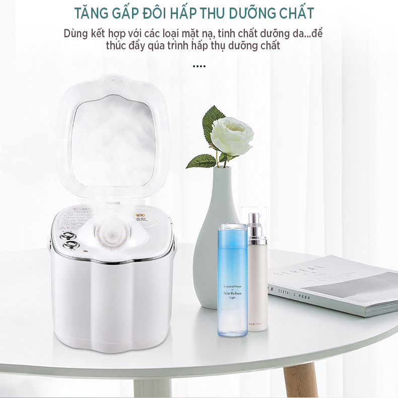 Máy Xông Hơi Mặt Nano K-SKIN, Tích Hợp Đèn UV Diệt Khuẩn