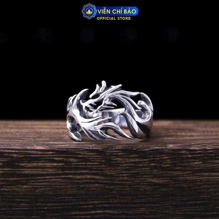 Nhẫn bạc nam Rồng Bắc Âu chất liệu bạc Thái 925 thời trang phụ kiện trang sức Viễn Chí Bảo N100379