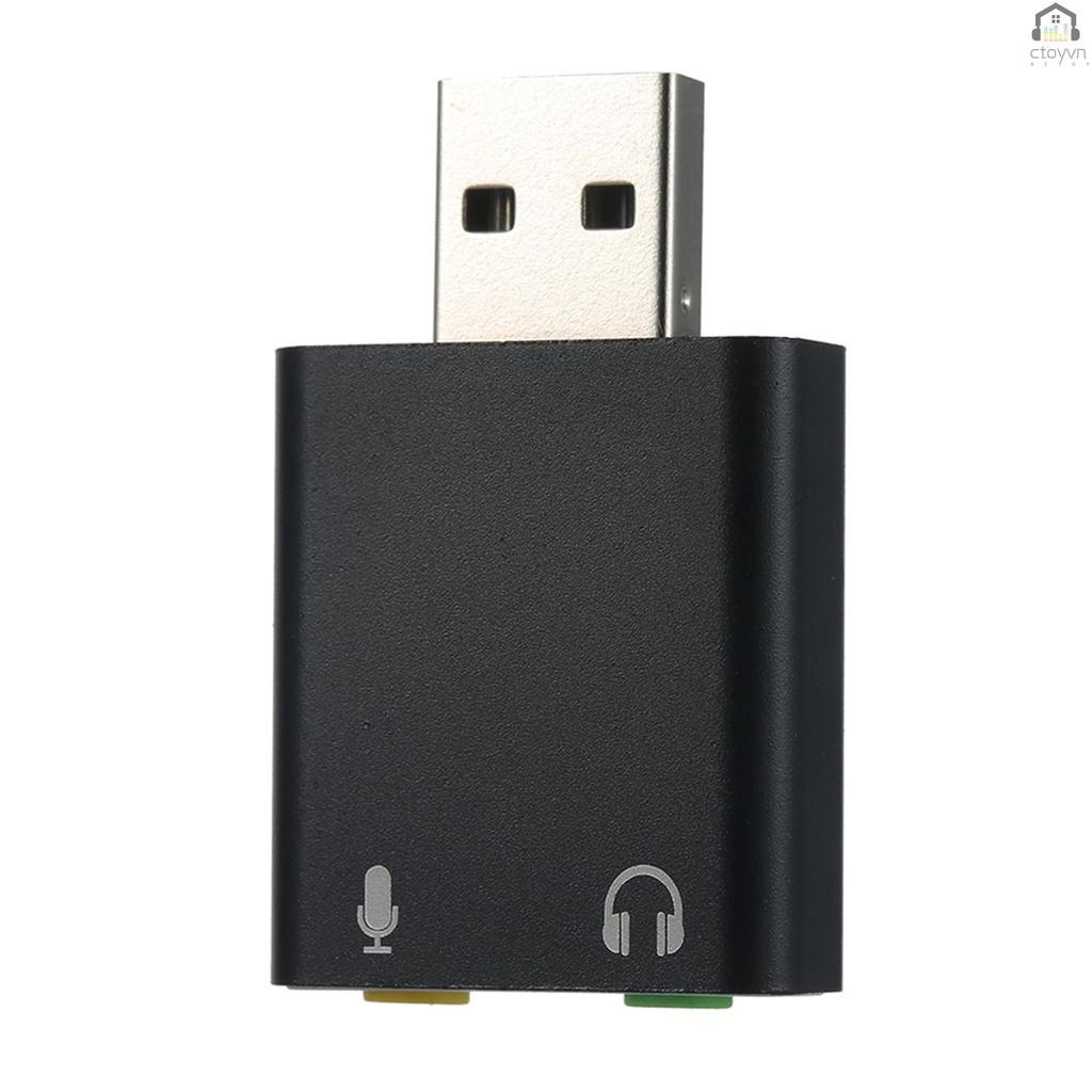 Thẻ âm thanh mở rộng USB 7.1 sang 3.5mm cho PC Laptop