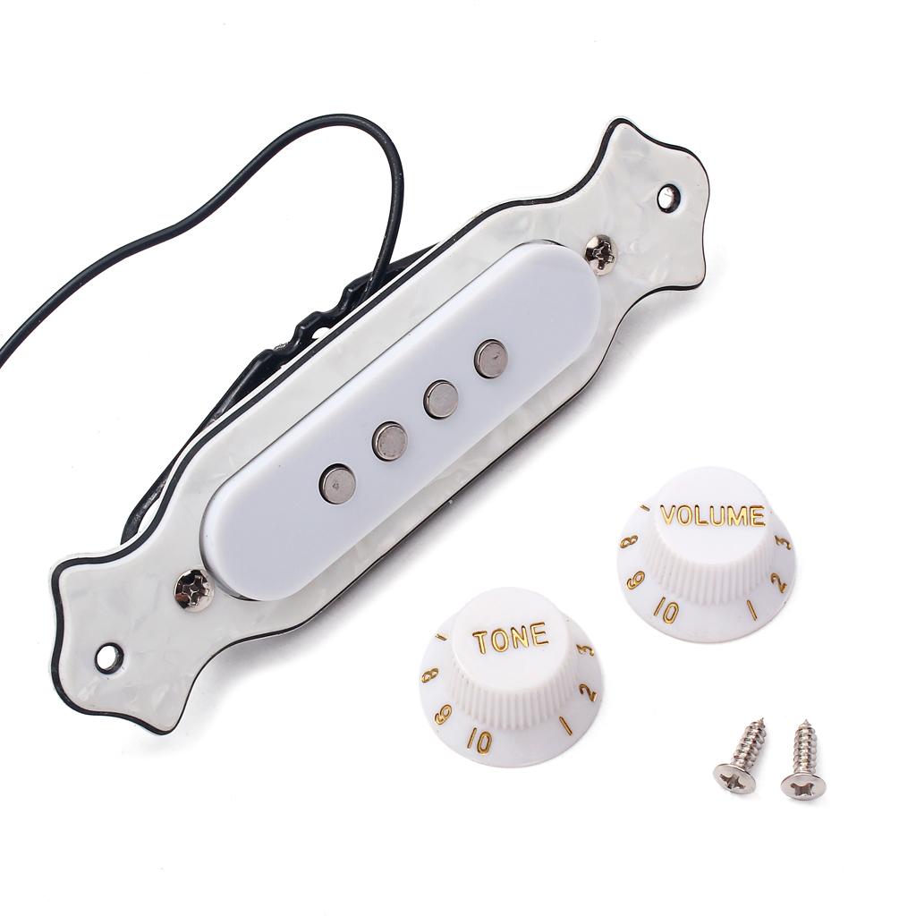 4 String Guitar Soundhole Prewired Active Pickup For Cigar Box Guitar