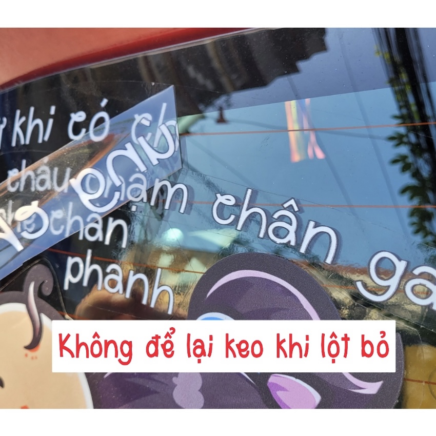 Decal dán xe, tem dán xe, 3 bích mời đi trước - thiết kế đặc biệt phủ sơn UV dán kính hậu ôtô Mày mò Store