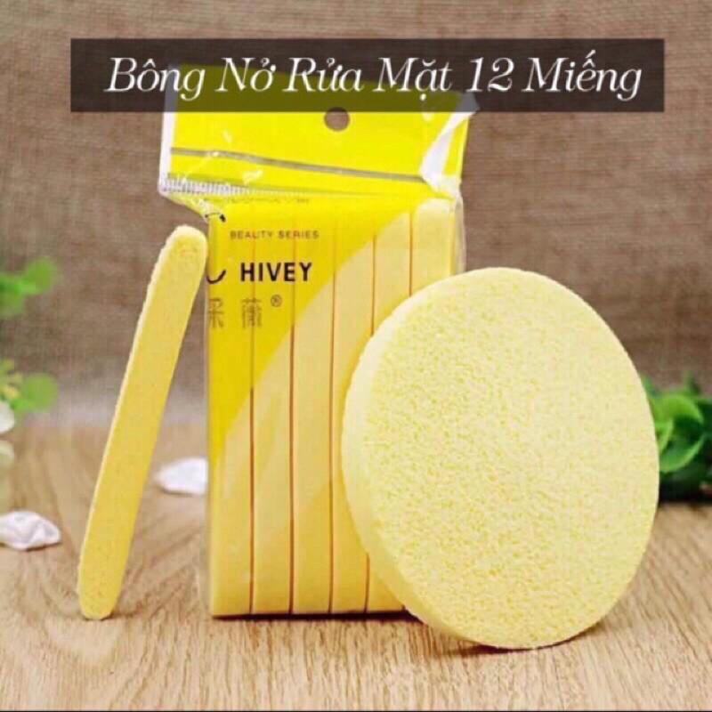 BÔNG NỞ rửa mặt Nhật