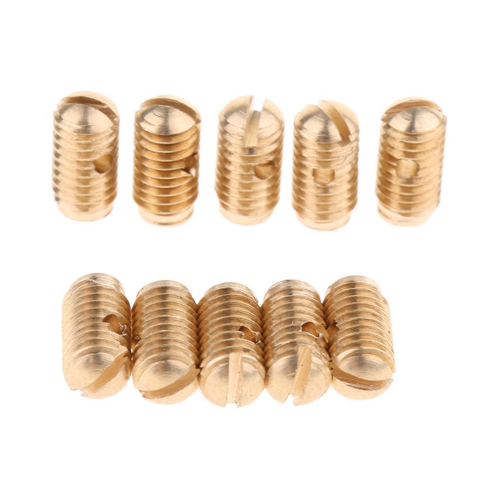 10pcs Saxophone Sax Adjust Screws for Alto Tenor Soprano Sax - Gold