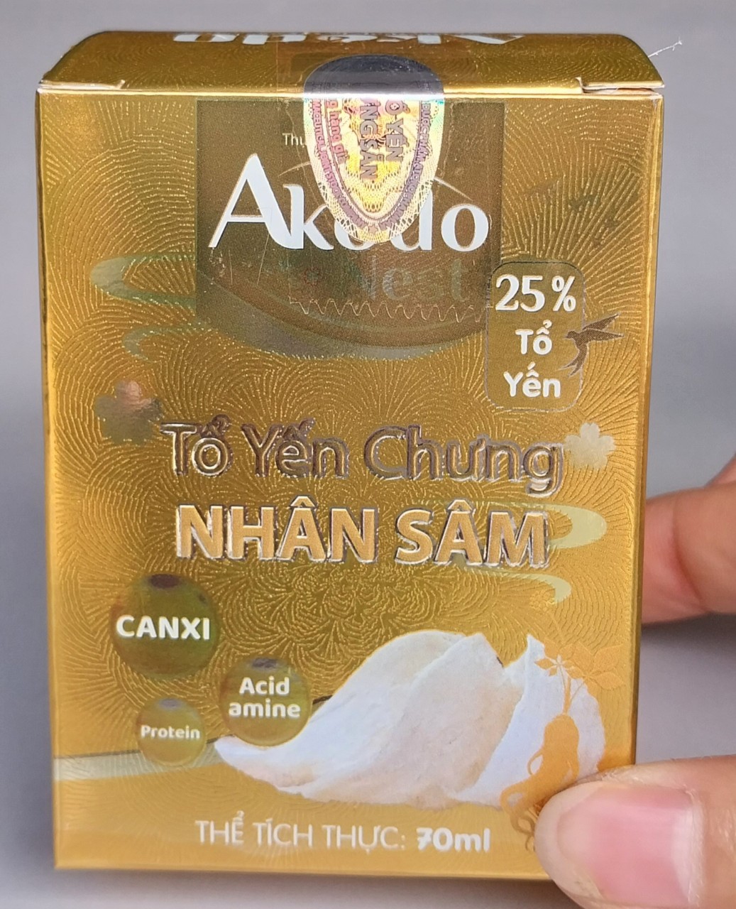 YẾN AKODONEST NHÂN SÂM (HŨ 70ML)