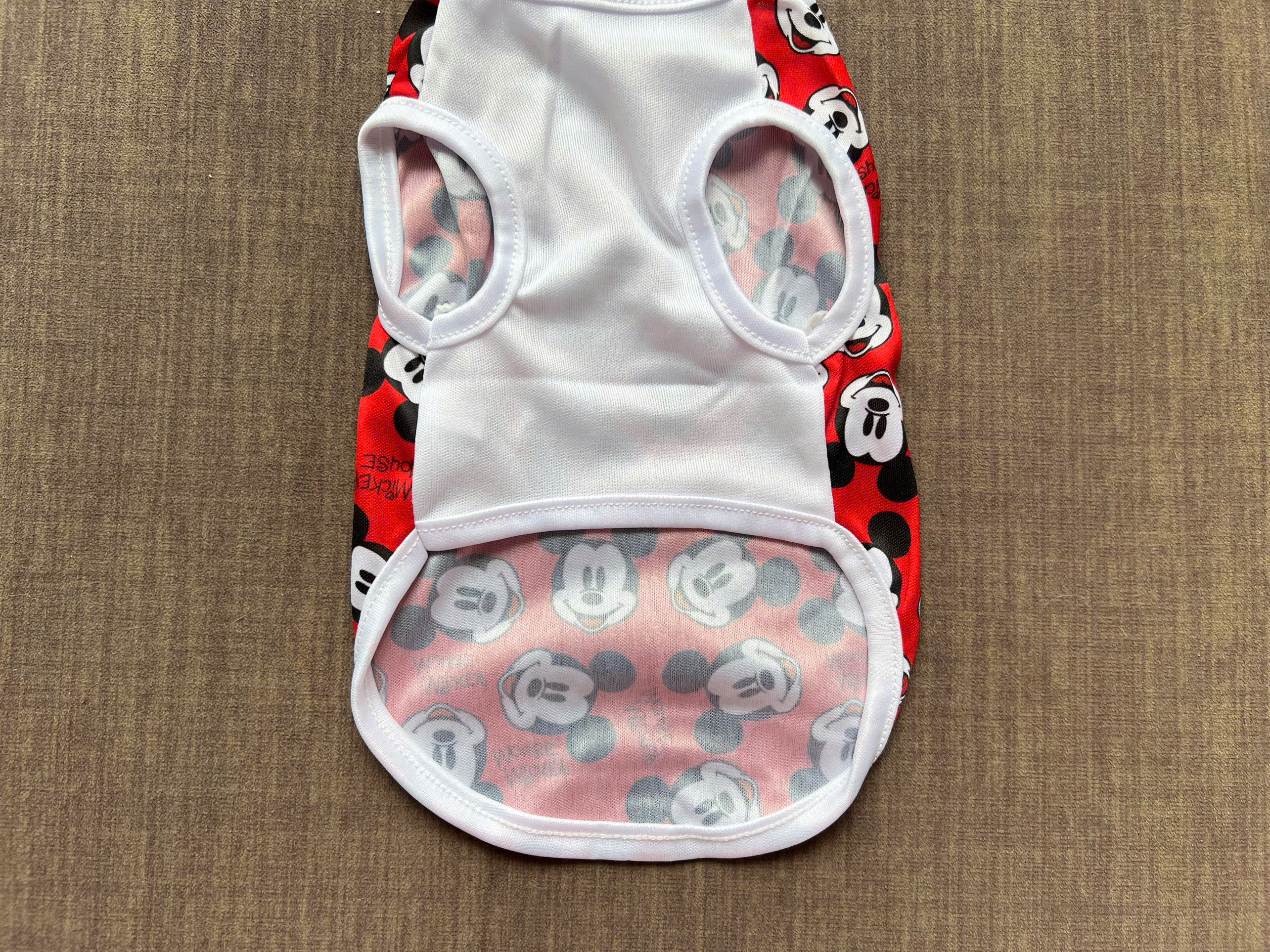 ÁO THUN BA LỖ MICKEY THÔNG HƠI SIÊU DỄ THƯƠNG TỪ 1-5KG DÀNH CHO THÚ CƯNG CHÓ MÈO