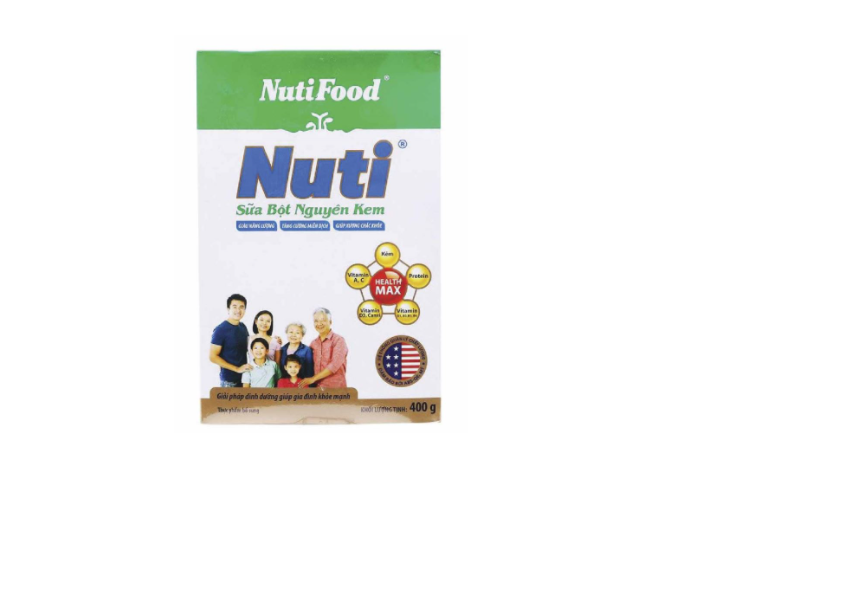 COMBO 05 hộp Sữa bột Nguyên Kem 900g của Nutifood