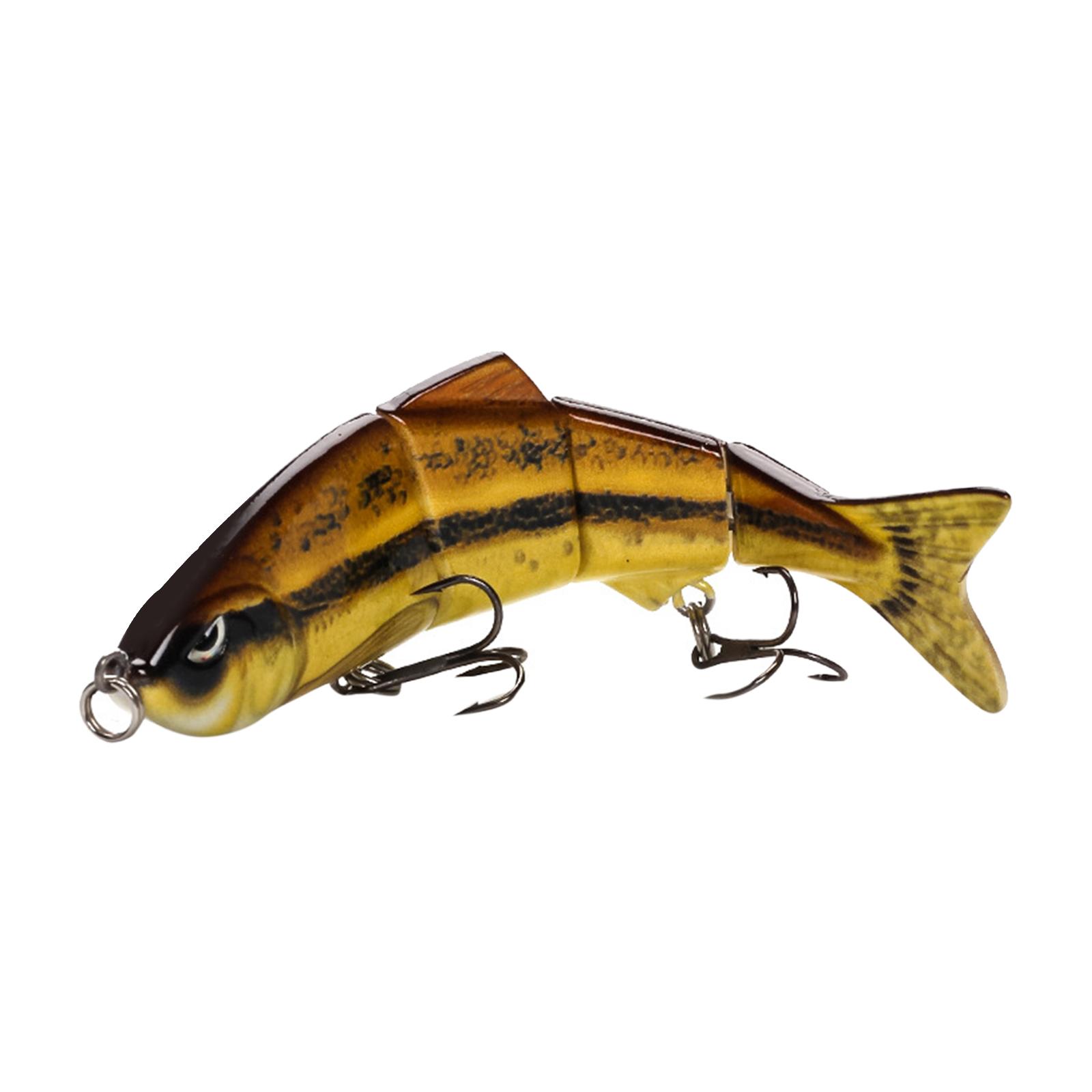 4" Multi Jointed Fishing Lures Wobblers Swimbait Hard Bait Crankbait