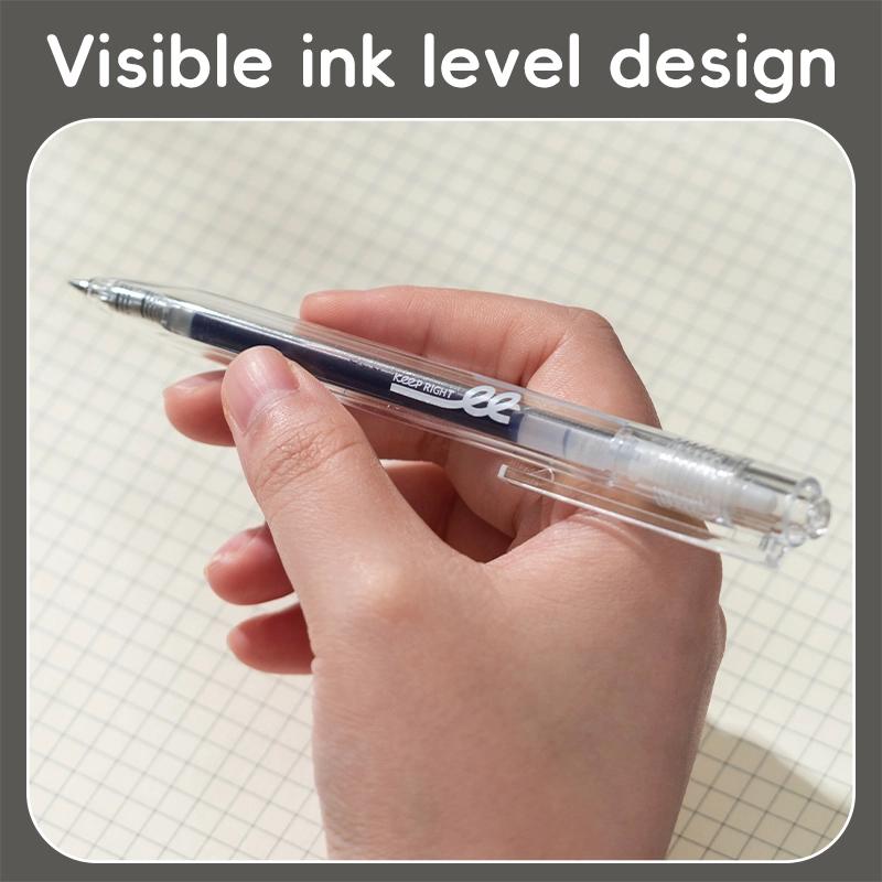 Bút Gel Bấm Siêu Trơn 0.5 mm - Deli EG05-BK - Mực Đen