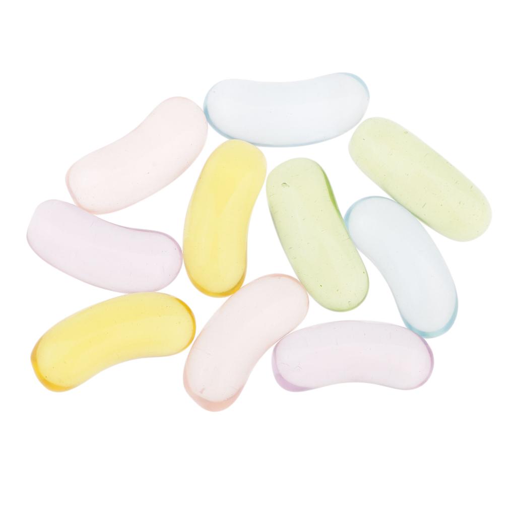 10pcs Clear Candy Resin Scrapbooking Embellishment for DIY Phone Case Decor