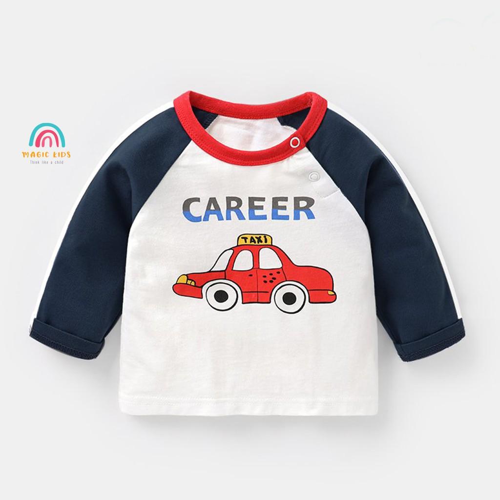 Áo thun dài tay hoạt hình ngộ nghĩnh cho bé trai AO20015 - MAGICKIDS