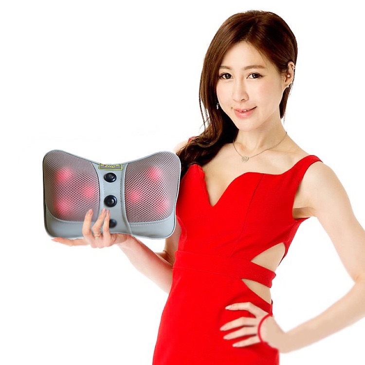 Gối Massage Cổ Vai Gáy Hồng Ngoại Đa Năng  20 Bi Cao Cấp, Bảo Hành 12 Tháng