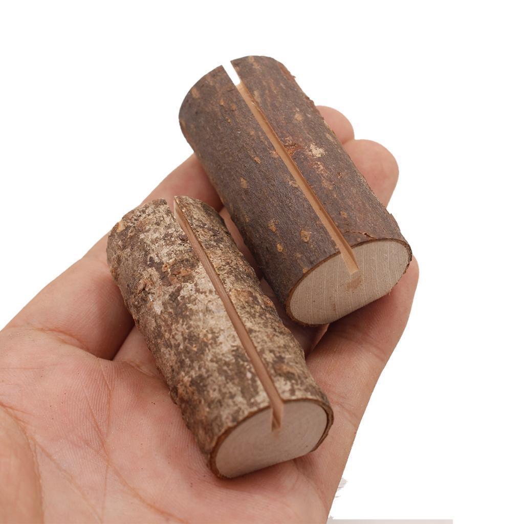 30x Wooden Table Number Holders Wooden Place Card Holder Wedding Card Holder
