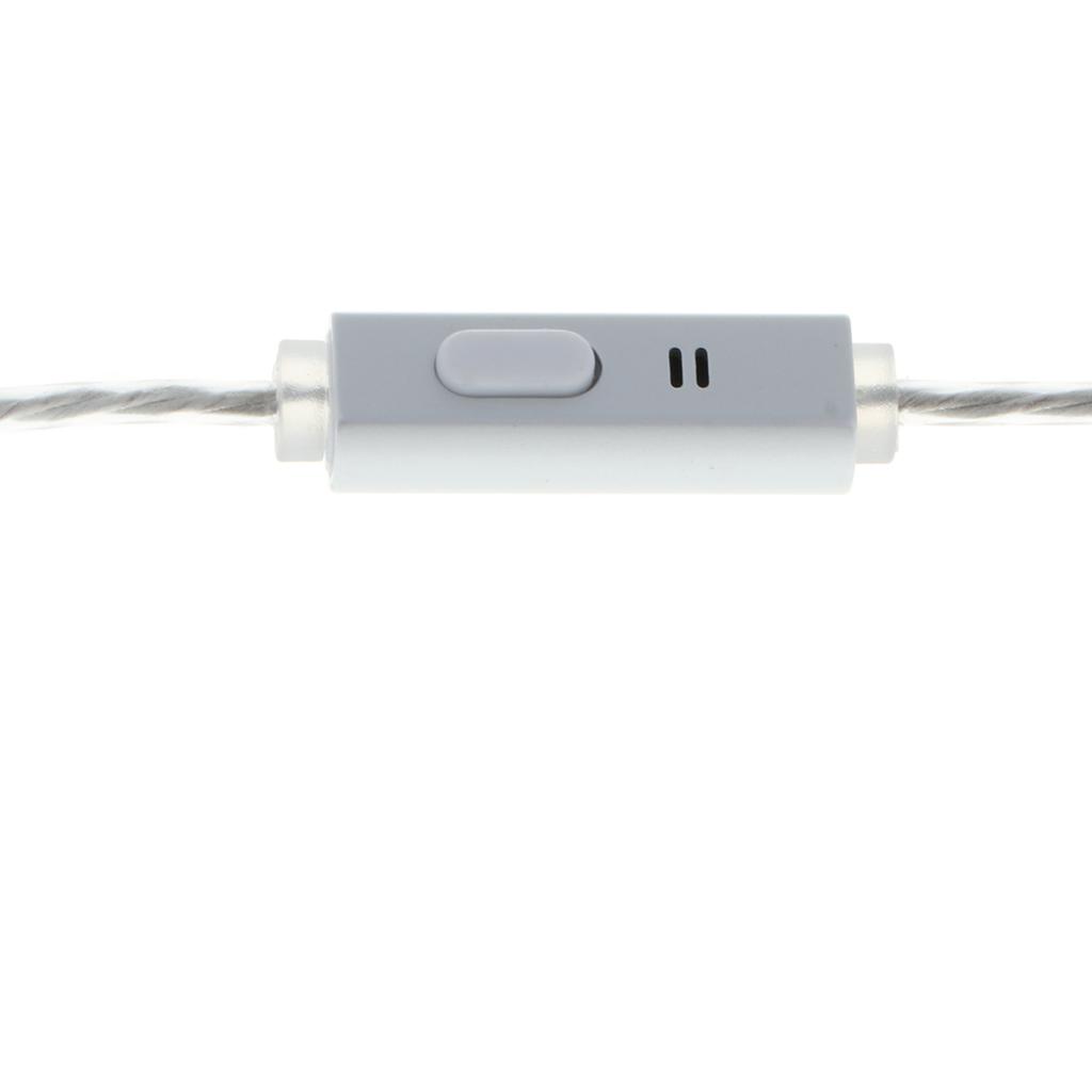 OCC Plated Upgrade Cable Cord Wire with Mic for Earphone