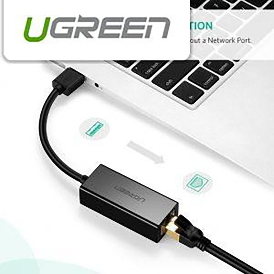 Cáp USB to Lan Ugreen 20254 tốc độ 10/100Mbps chính hãng - Hàng Chính Hãng