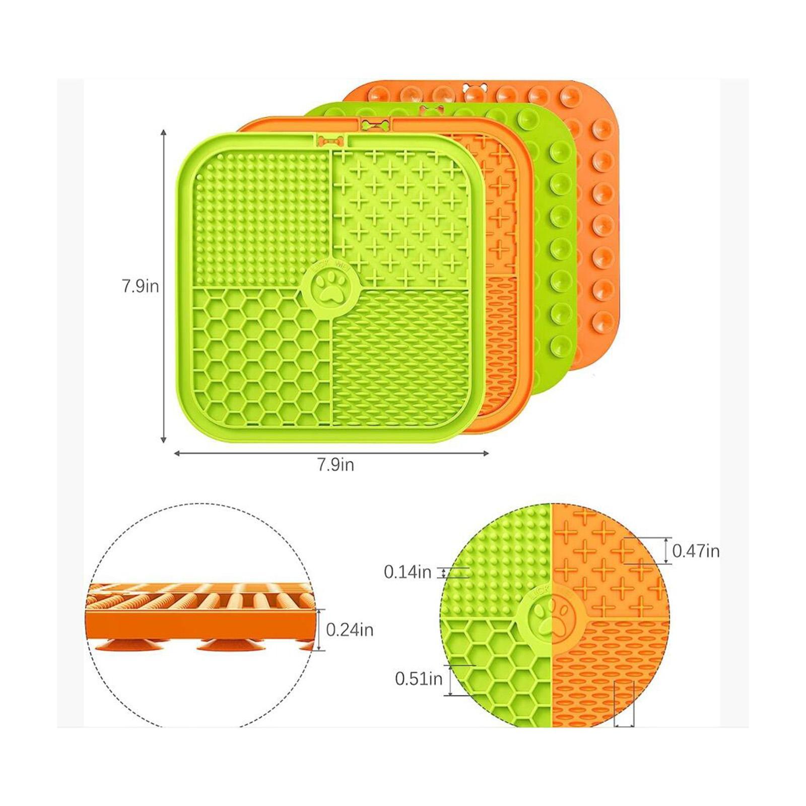 Licking Mat for Dogs and Cats with Suction Cups Pet Food Licking Mat