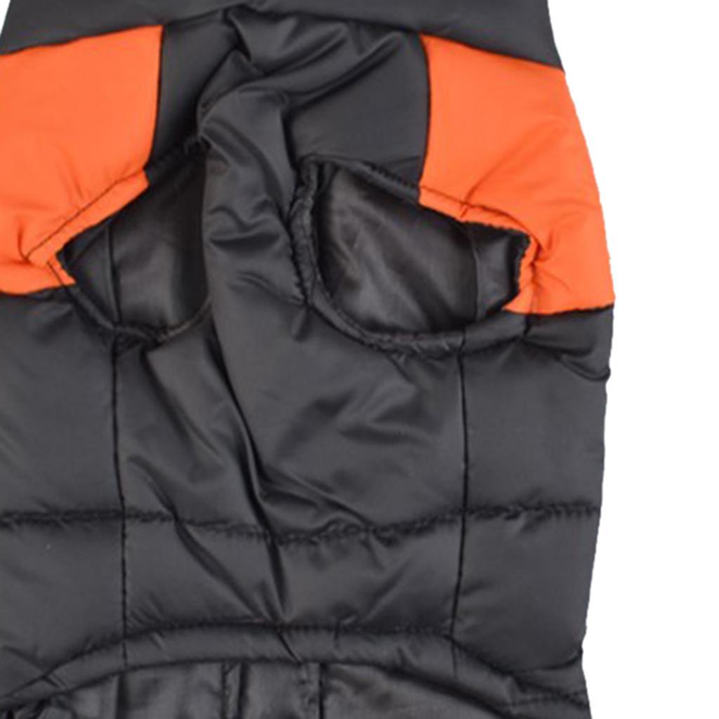 Waterproof Dog Down Jacket Puppy Jacket Coat Pet Winter Clothes Orange - S