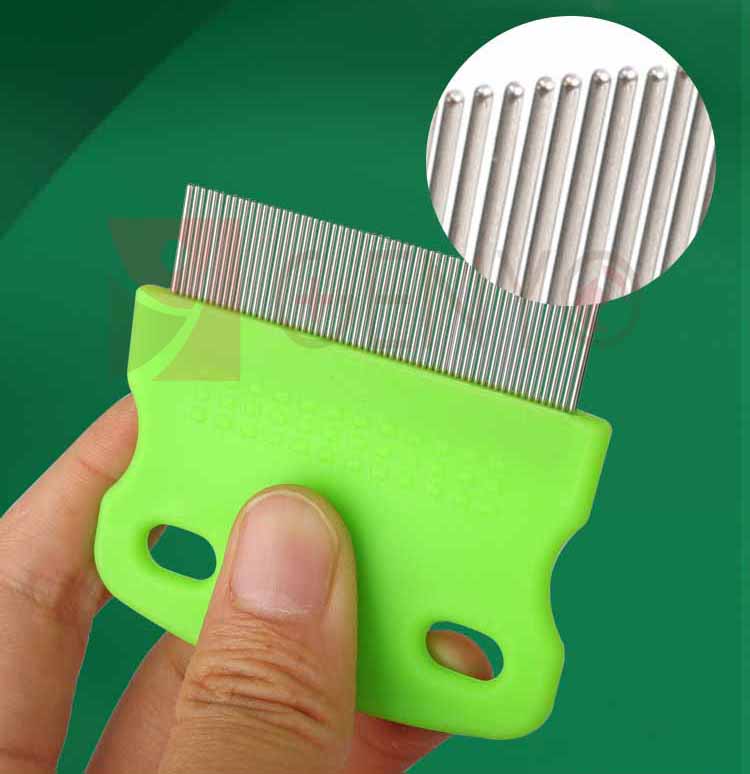 Lược chải ve rận bọ chét ve ghẻ cho thú cưng – Genyo comb 020 ( một cái, giao màu ngẫu nhiên )