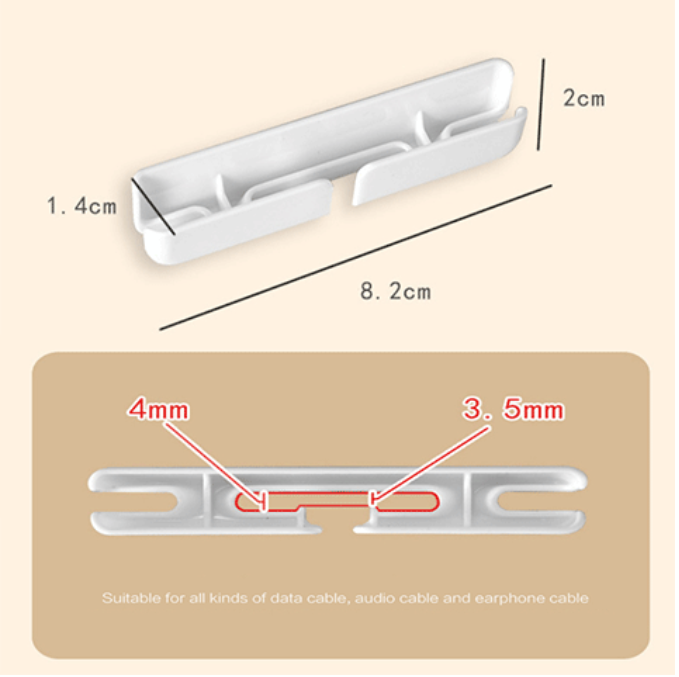 Bộ 3 giá đỡ cố định cáp sạc điện thoại tai nghe gắn tường, kệ sạc điện thoại tiện lợi gọn gàng GD709-3SacDT