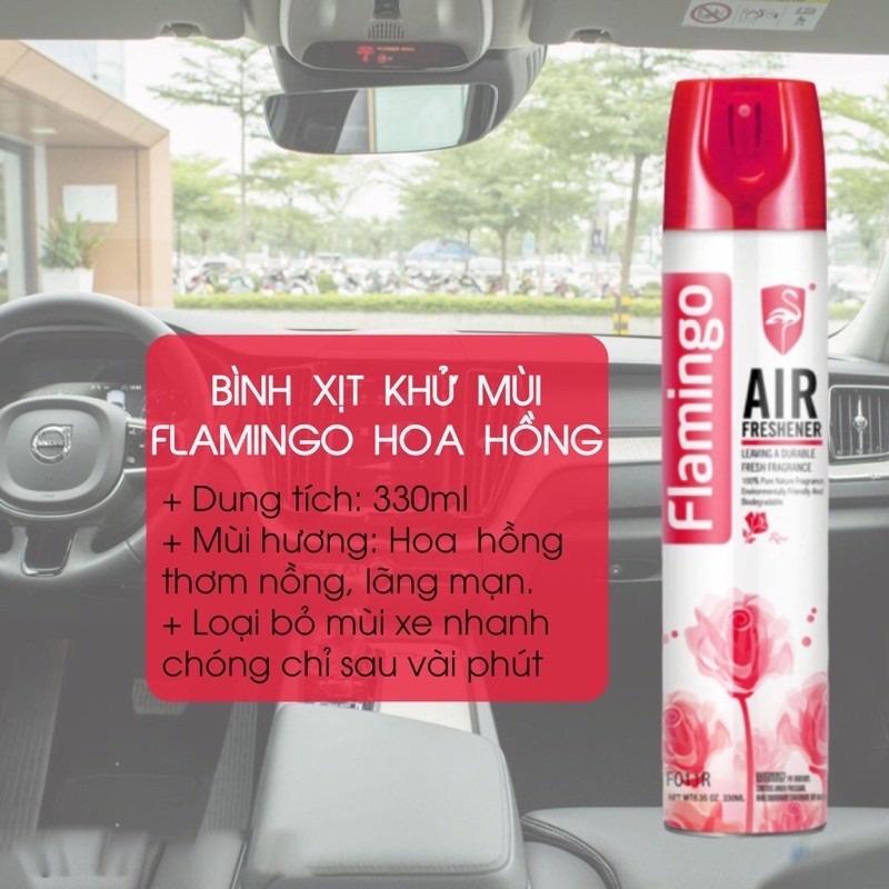 Xịt khử mùi ô tô Flamingo F011 dung tích 330ml mùi hương nước hoa, hoa quả từ thiên nhiên