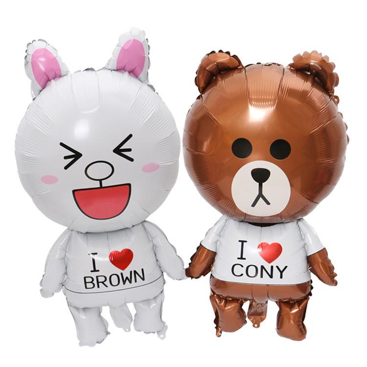 SET BÓNG TRANG TRÍ SINH NHẬT - Gấu Brown, Thỏ Cony