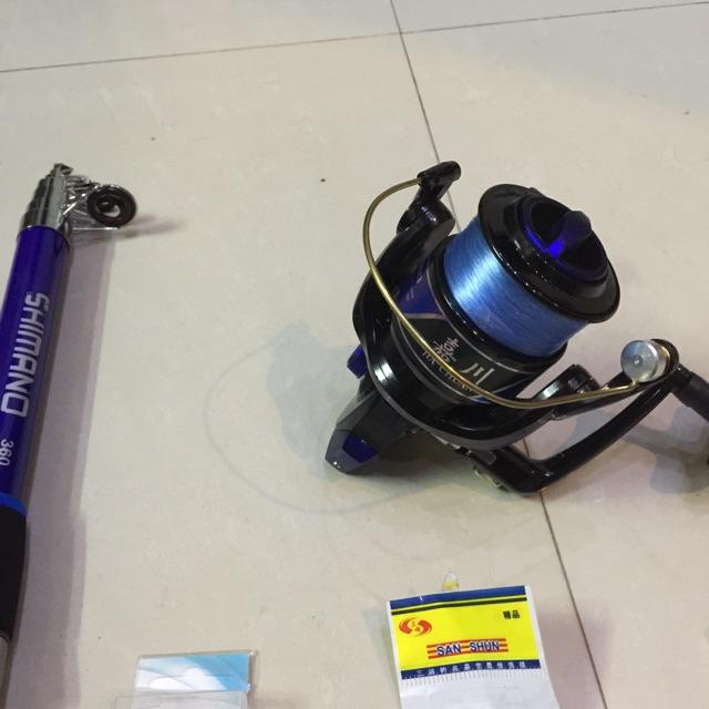 Bộ cần rút 2,7-3,6 m shimano máy 6000