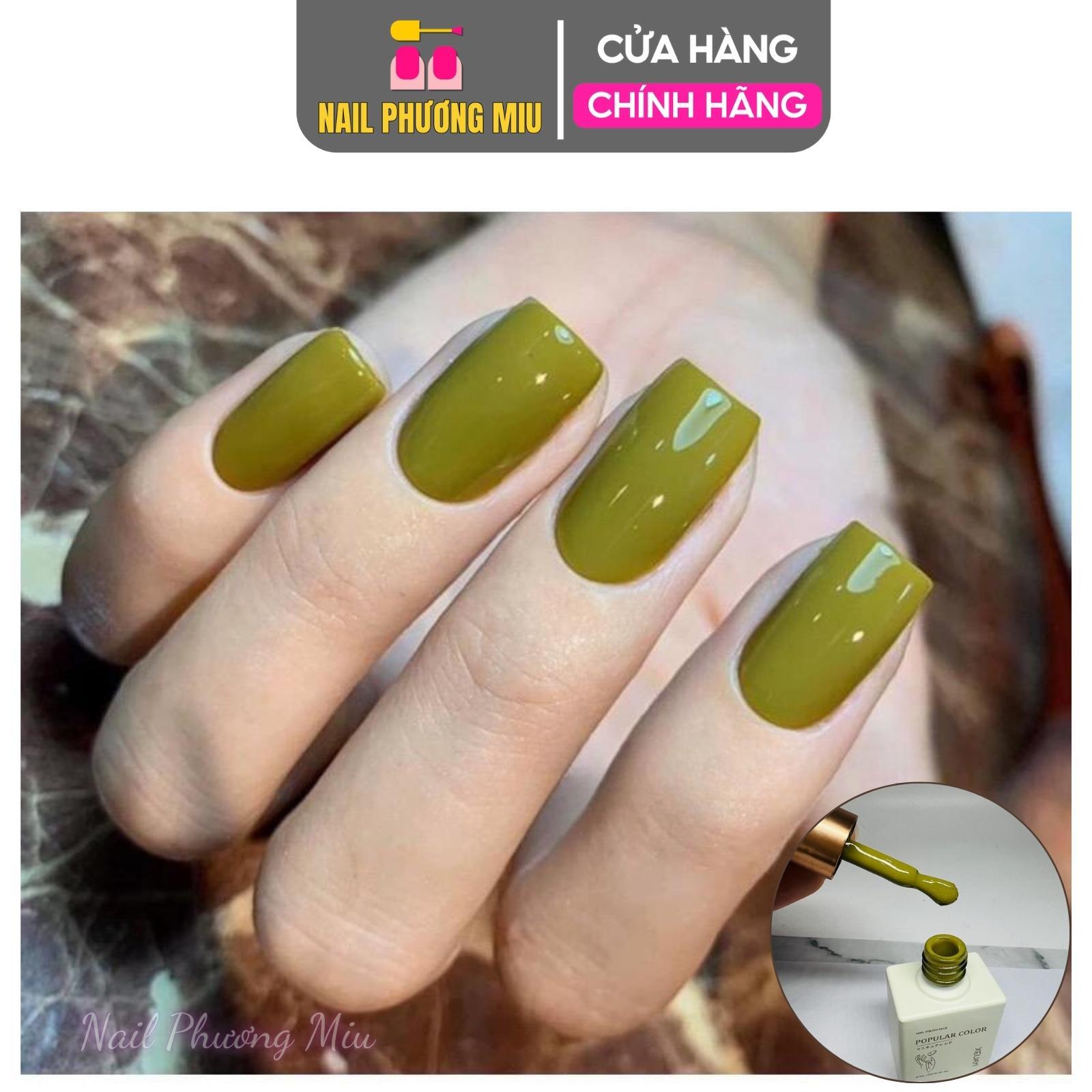 Sơn Gel Lẻ Màu Xanh Bơ XEIJAYI Popular Color Làm Nail, Sơn Xanh Mùa Hè Cao Cấp Chai 15ml Cỏ Úa Bền Màu Nữ Women