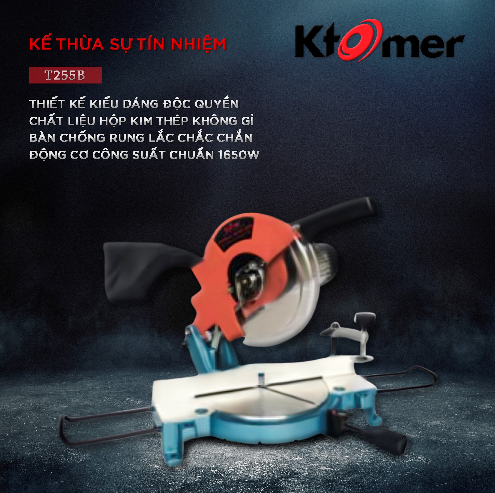 Máy cắt nhôm Ktomer T255B_Chính Hãng