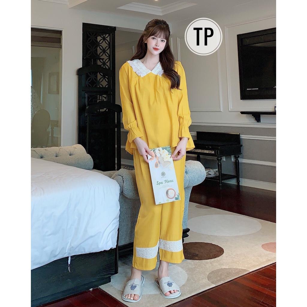 Bộ bầu dài chất đũi mát mặc bầu và sau sinh freesize từ 40-67kg