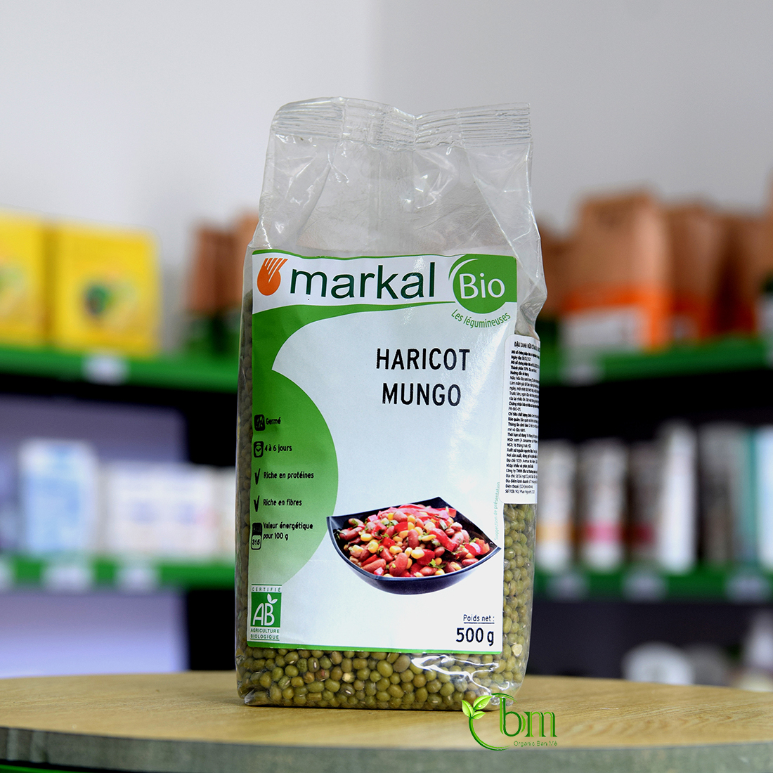 Đậu xanh hữu cơ 500gr - Markal