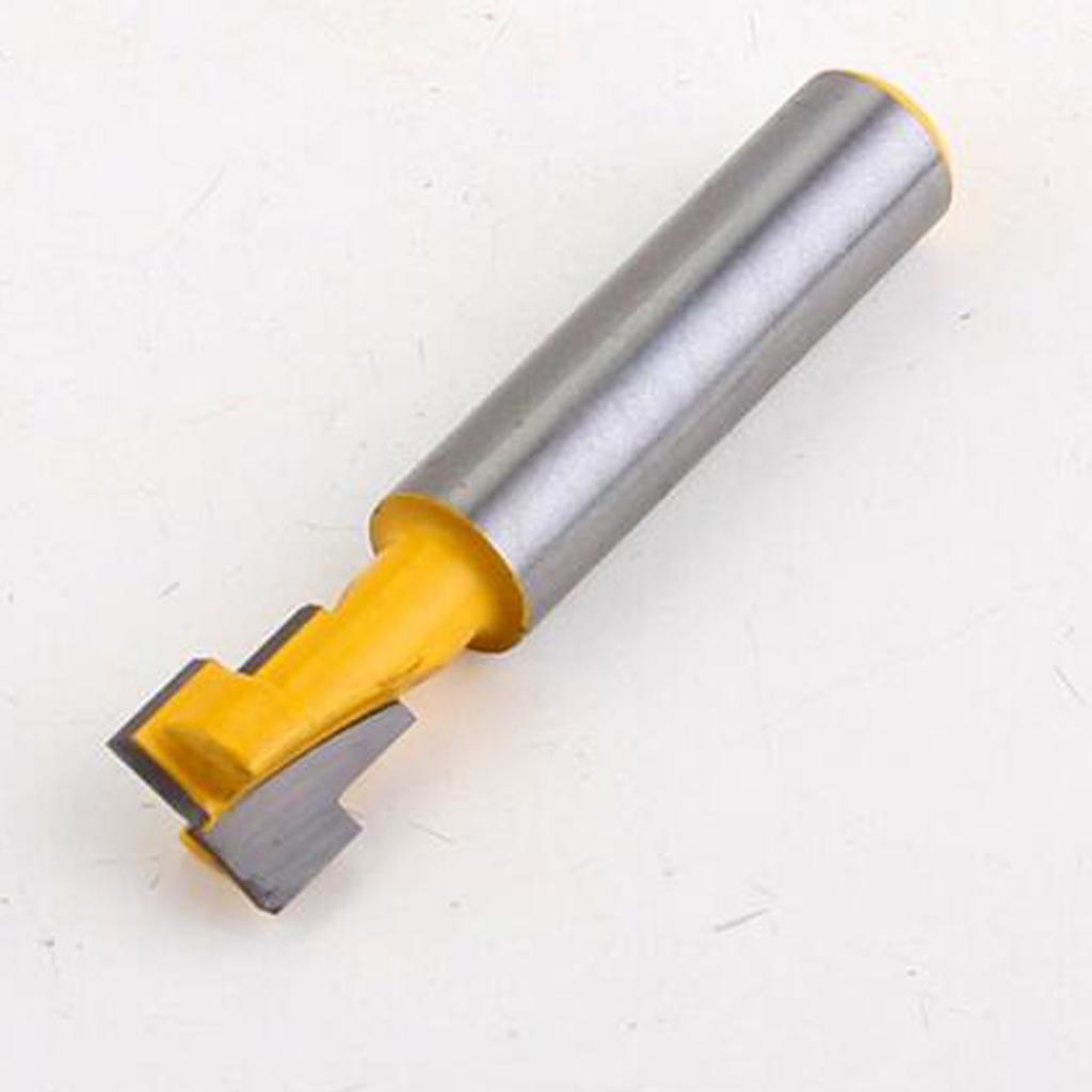 2Pcs 8mm Shank T-Slot Milling Cutter Router Bit for 1/4inch Hex Bolt