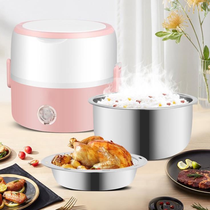 CẶP LỒNG CẮM ĐIỆN 3 TẦNG SIÊU HOT ruột inox Cao Cấp Giữ Nóng Thức Ăn Liên Tục