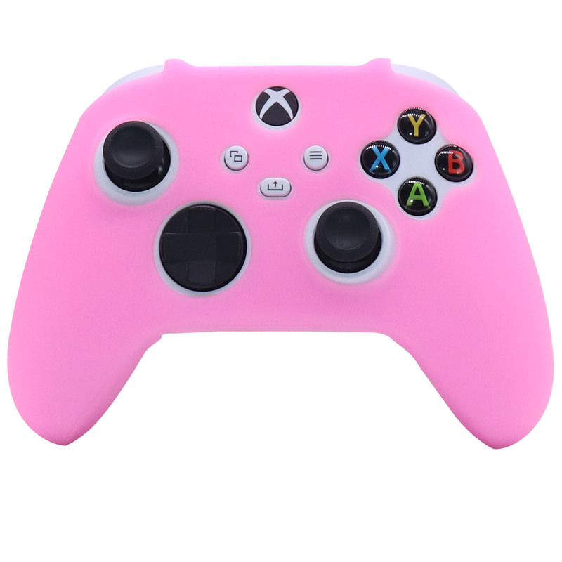 Pink Soft Silicone Gamepad Wear Chống bảo vệ Vỏ da CASE CASE MÁY TÍN