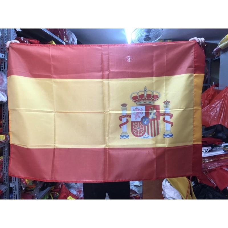 Quốc kỳ Tây Ban Nha in thẩm thấu 1 lớp vải 80x120cm