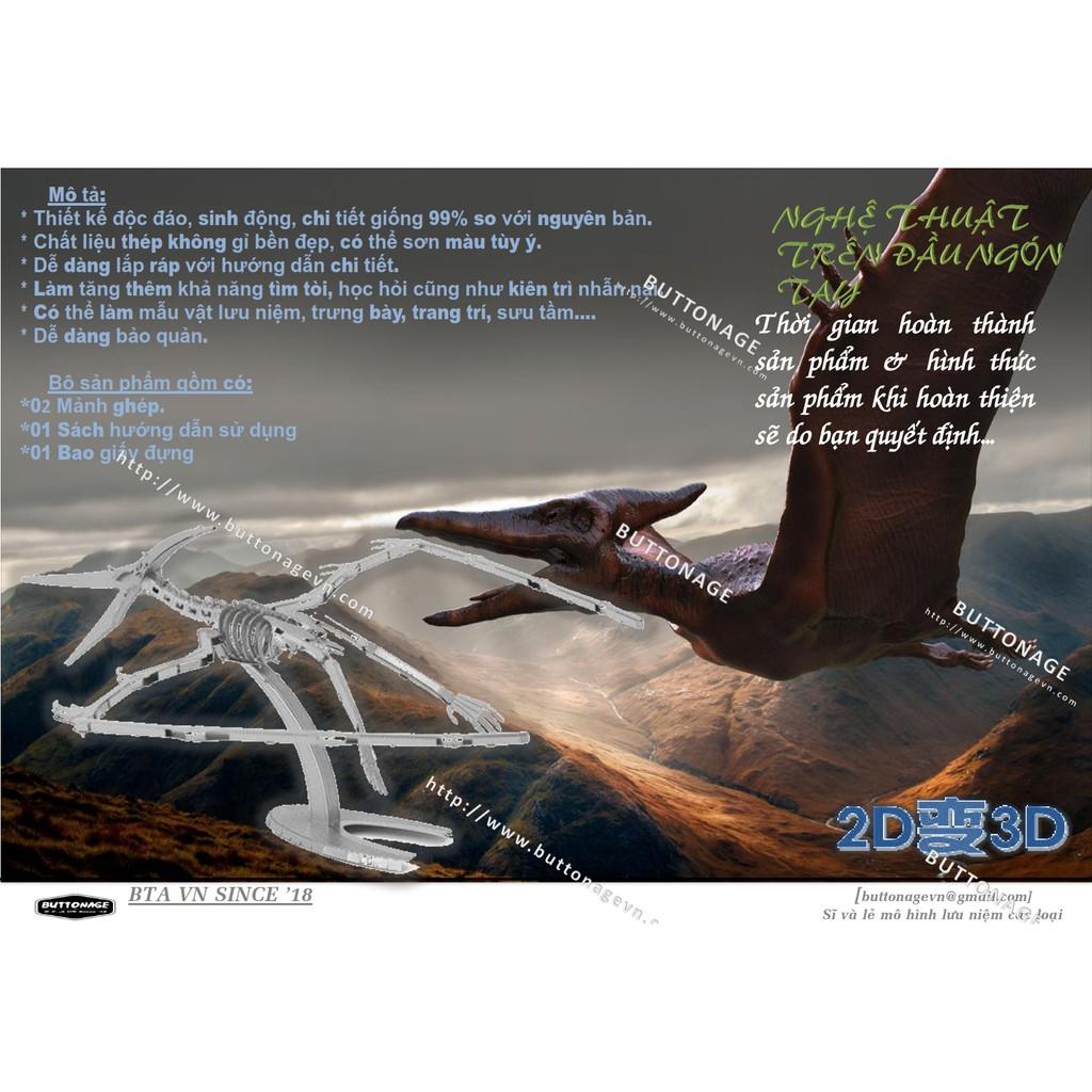 Mô Hình Lắp Ráp 3d Hóa Thạch Thằn Lằn Bay Pteranodon