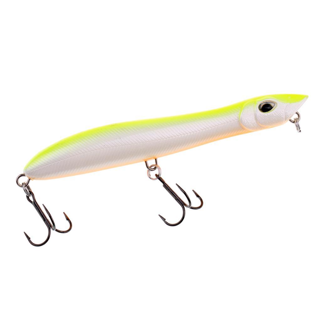 3D Eyes Plastic Fishing Lures, Smooth Floating Bass Popper Lures Lifelike Fish Swimming, Minnow Baits Hard Fishing Lures