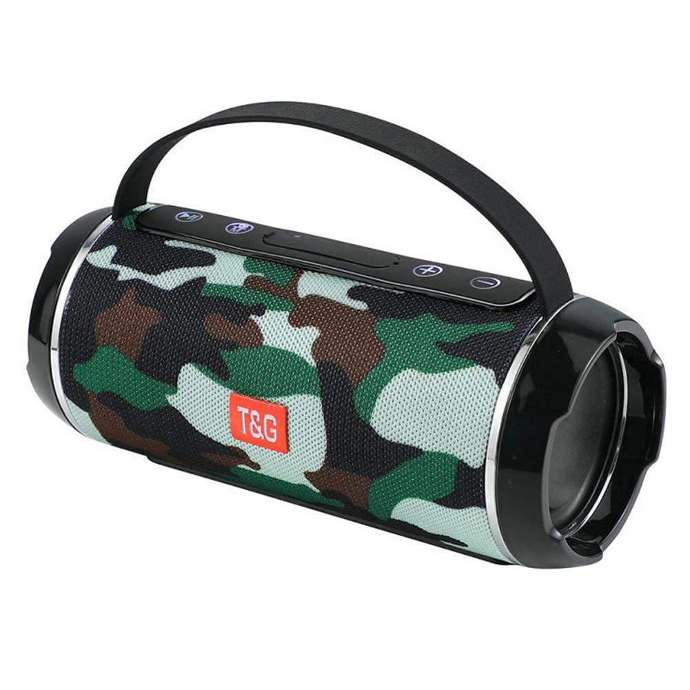 Loa Không Dây Chống Nước Tương Thích Bluetooth 4.2 5Wx2 Di Động Đi Xe Đạp Loa Đài FM Phụ Kiện Du Lịch Color: Red