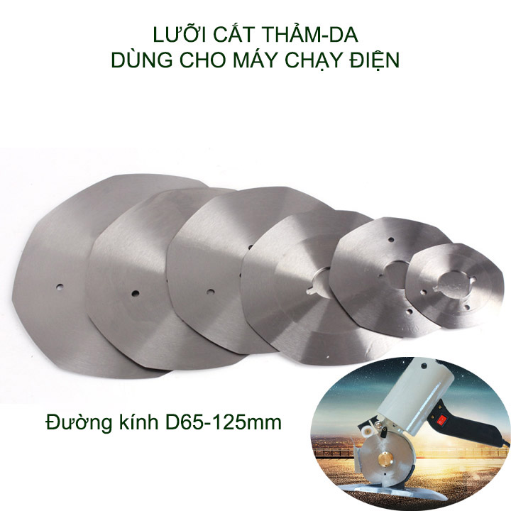 01 Lưỡi cắt thảm, da dùng thay thế cho máy cắt chạy điện, bằng thép cacbon