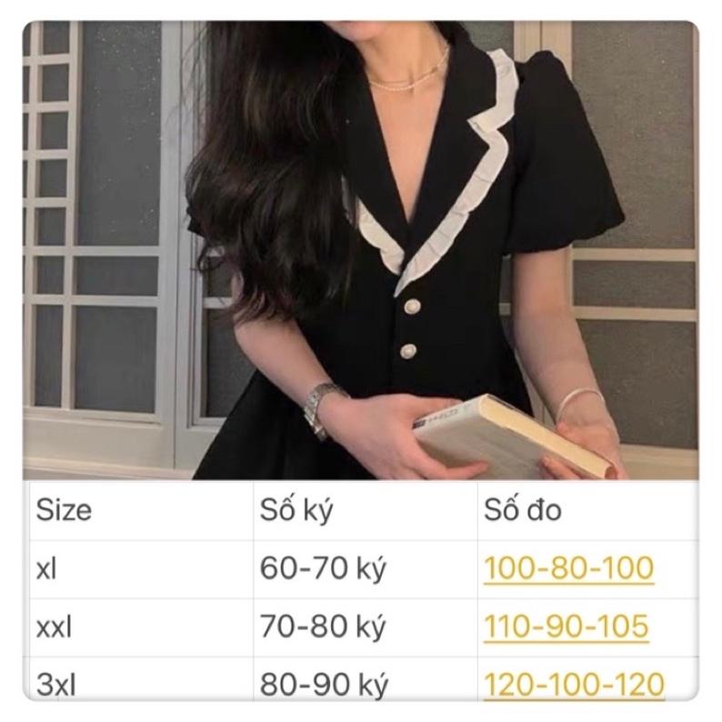 Đầm Vest bèo thời trang nữ big size công sở (60-90 ký