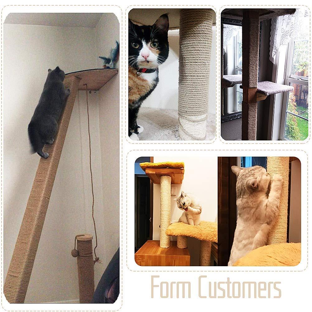 Dây thừng tự nhiên 8 mm - dây salu 20m cho cây mèo, trang trí